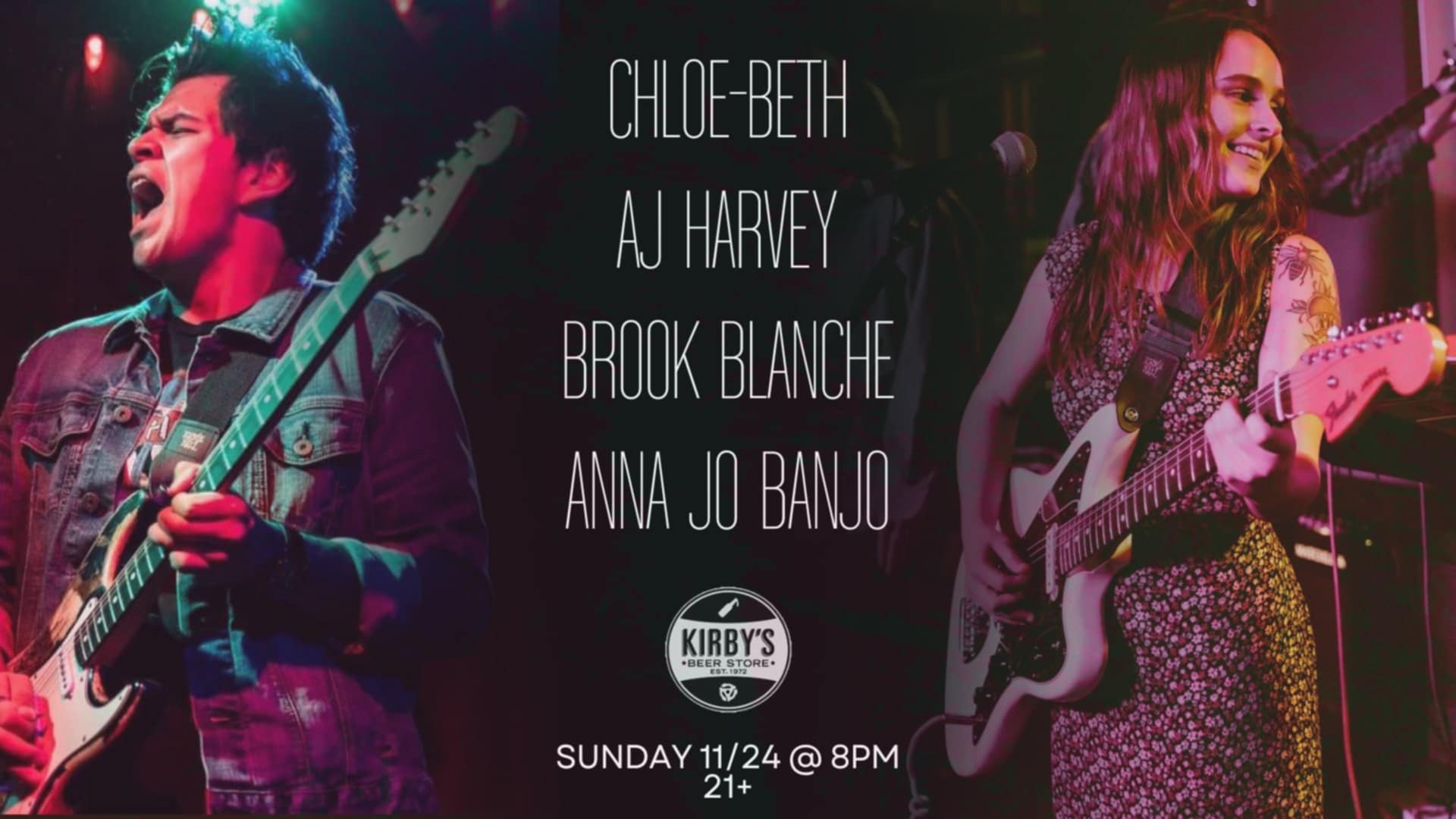 Chloe Beth // AJ Harvey // Brook Blanche // Anna Jo Banjo