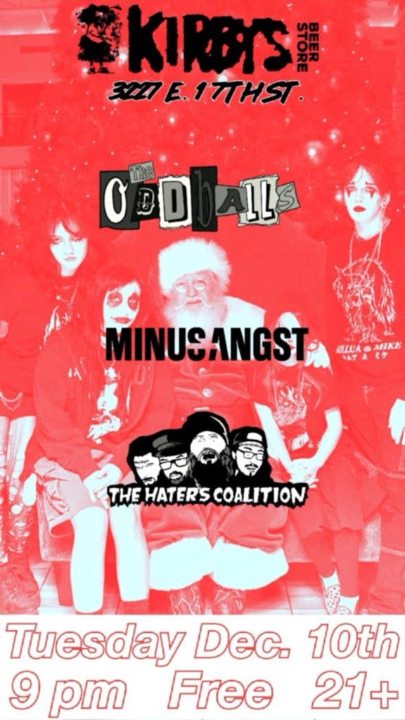 Minus Angst // The Haters Coalition // Odd Balls