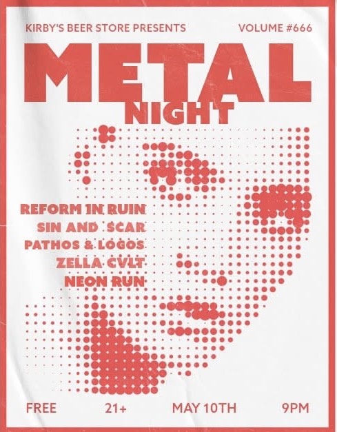 Pathos and Logos // Reform in Ruin // Zella Cvlt // Neon Run // Sin & Scar