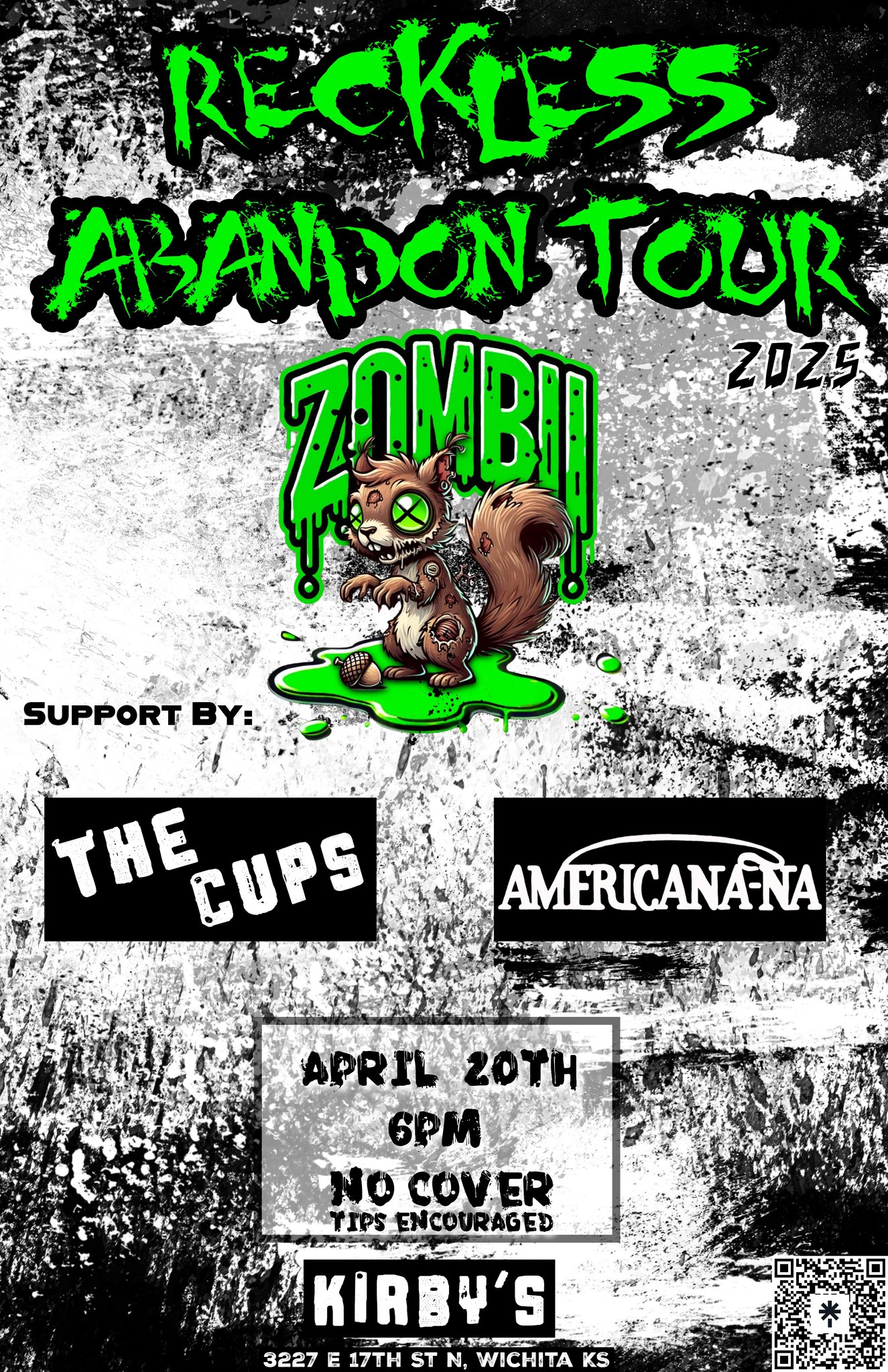EARLY SHOW: Zombii // The Cups // Americana-Na