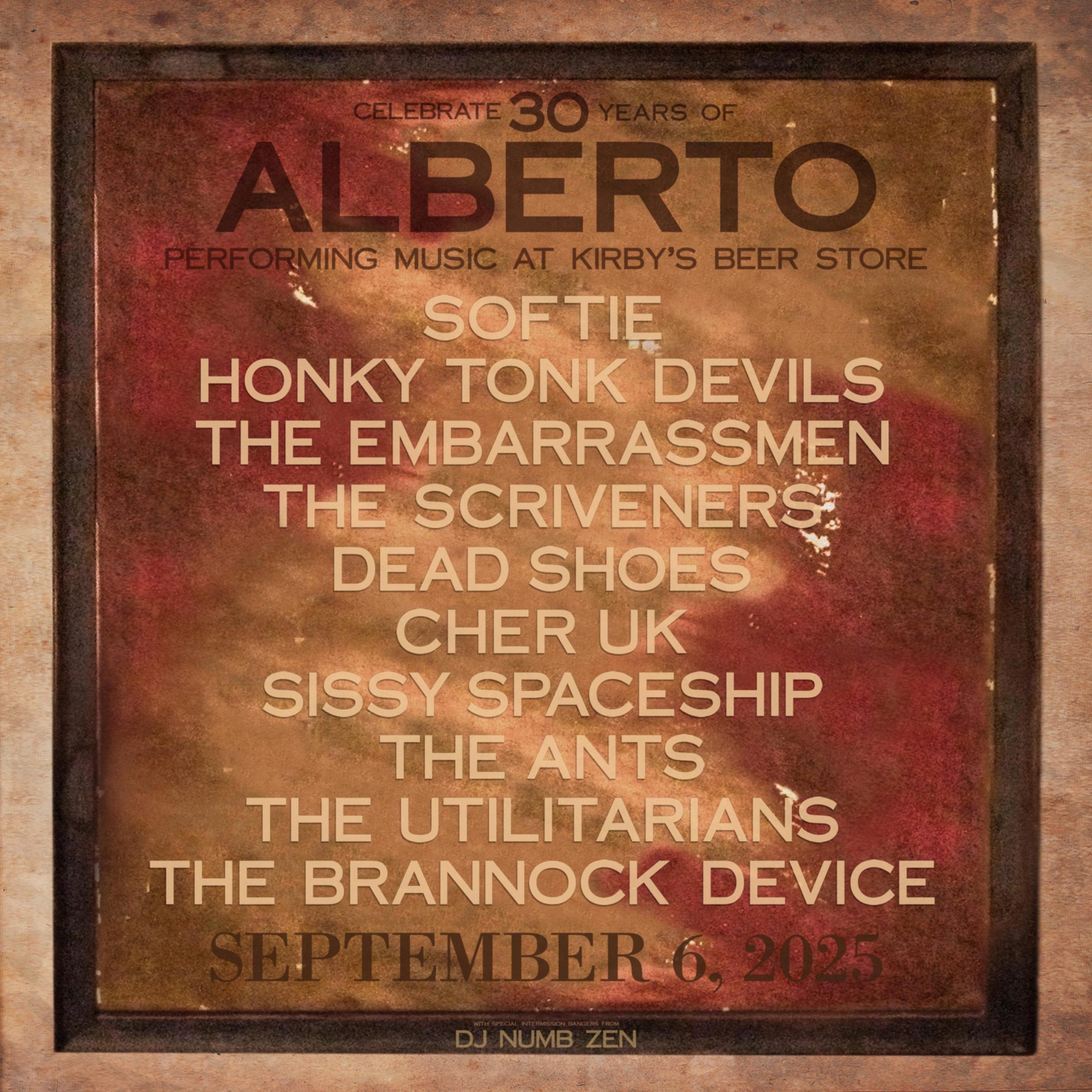Alberto: An extended show and celebration of 30 years performing at Kirby's