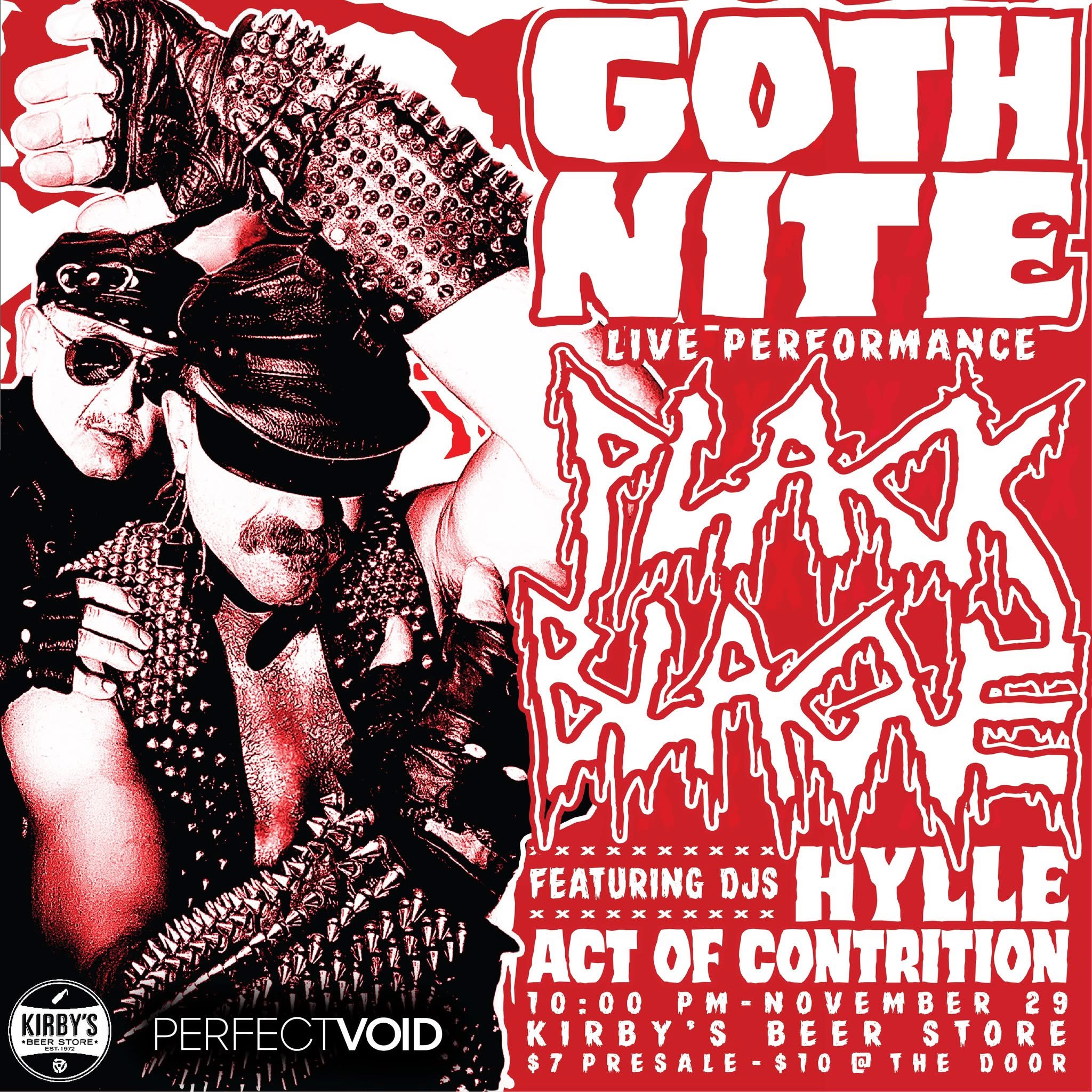 GOTH NITE W/Plack Blague