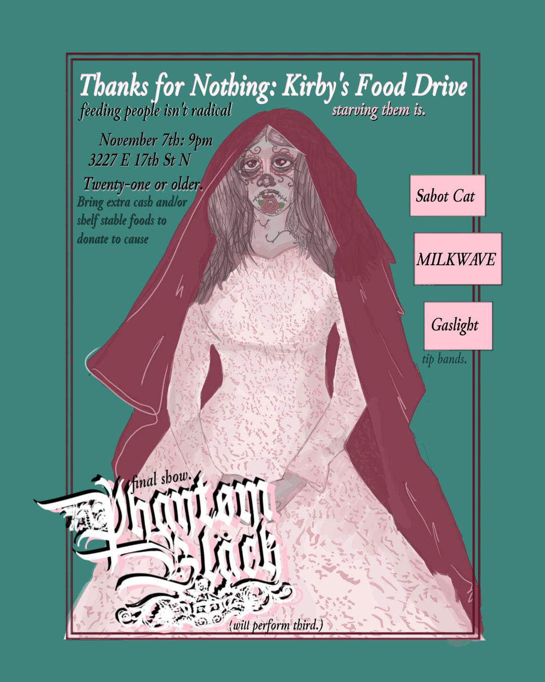 Phantom Black (final show) // Gaslight // MILKWAVE // Sabot Cat