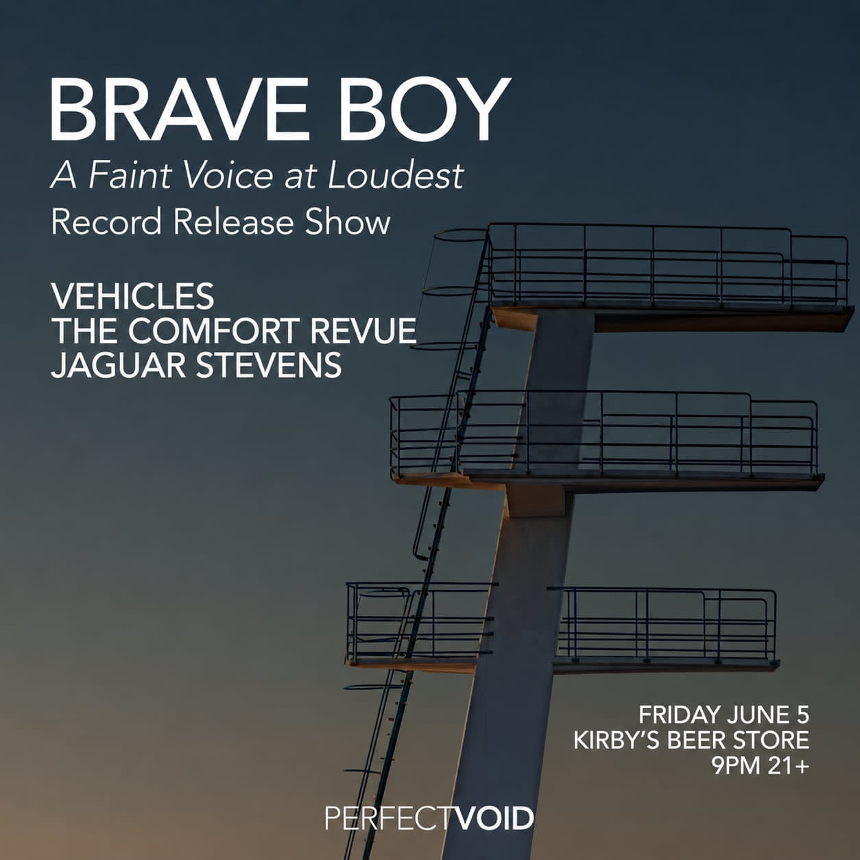 Brave Boy // Jaguar Stevens // The Comfort Revue // Vehicles
