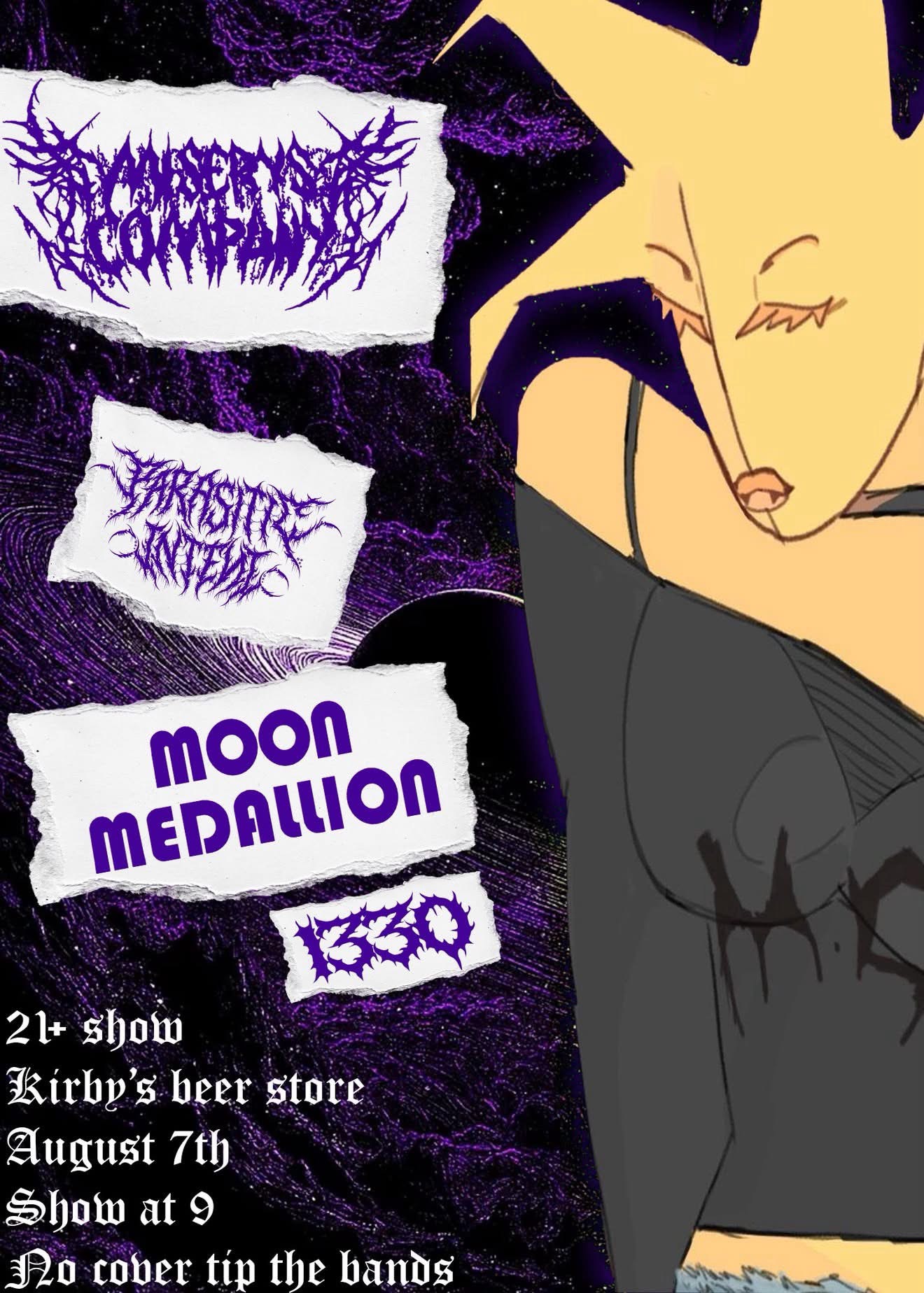Misery’s Company // Moon Medallion // Parasitic Intent // 1330