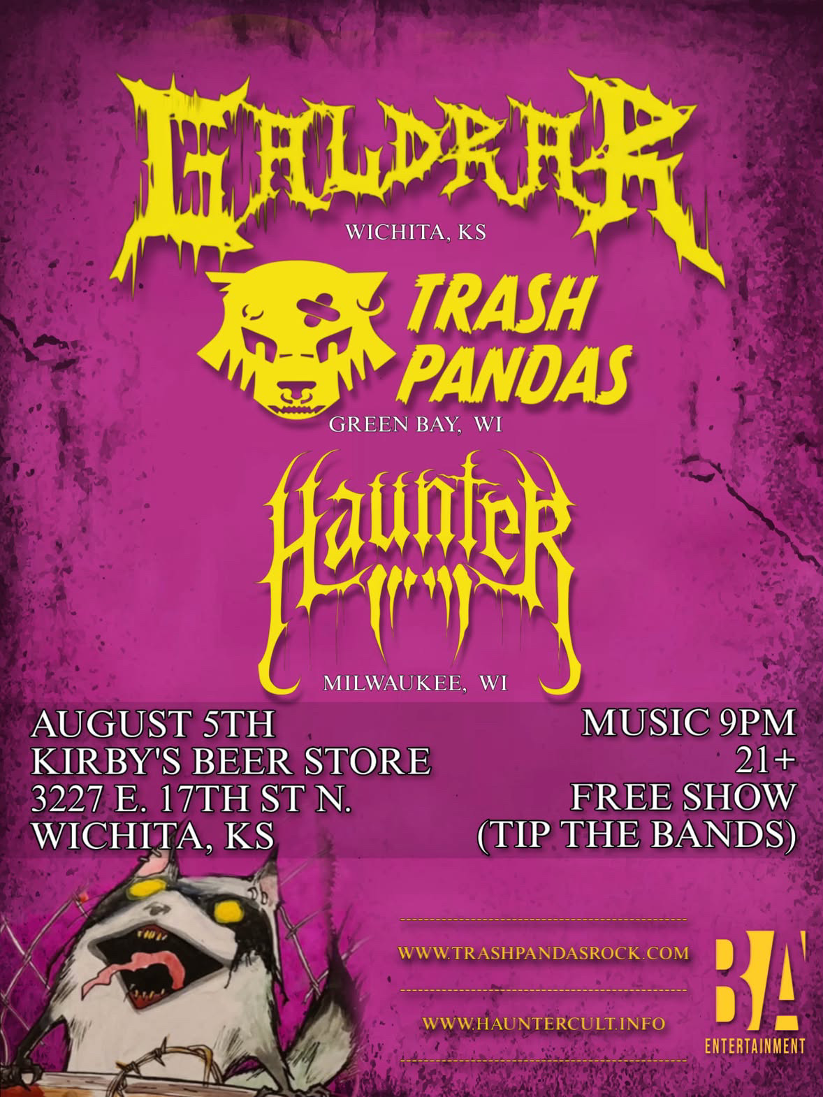 Trash Pandas // Haunter // Galdrar